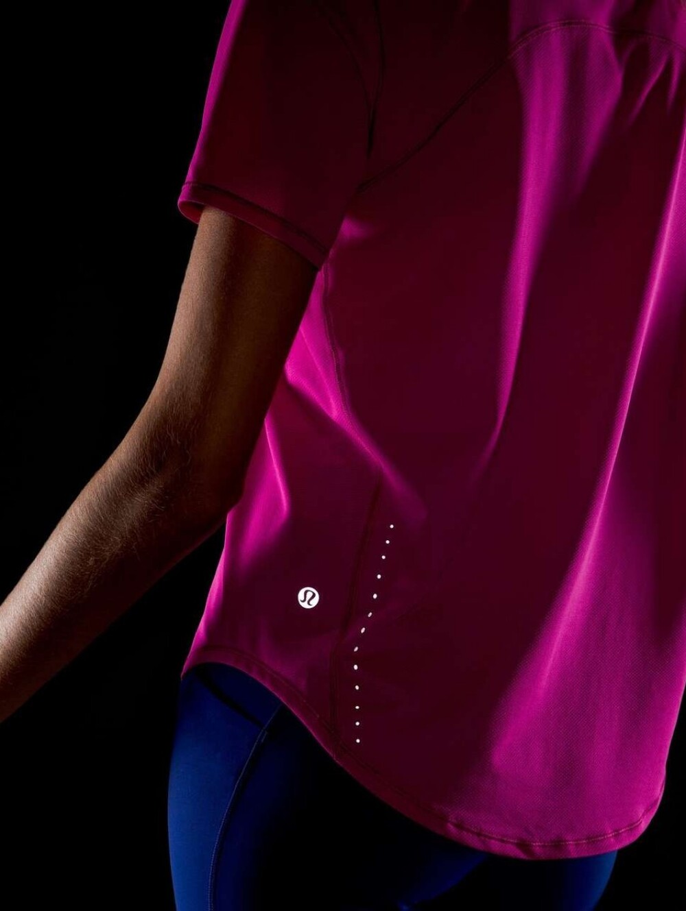 Lululemon High Neck Running and Training T-Shirt Color Rippened Raspberry Size S - Picture 6 of 8